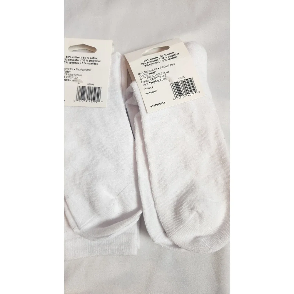 Tulip Crazy Adult Socks Mermaid Reveal Tie Dye Blanks Hidden Design 2 Pairs